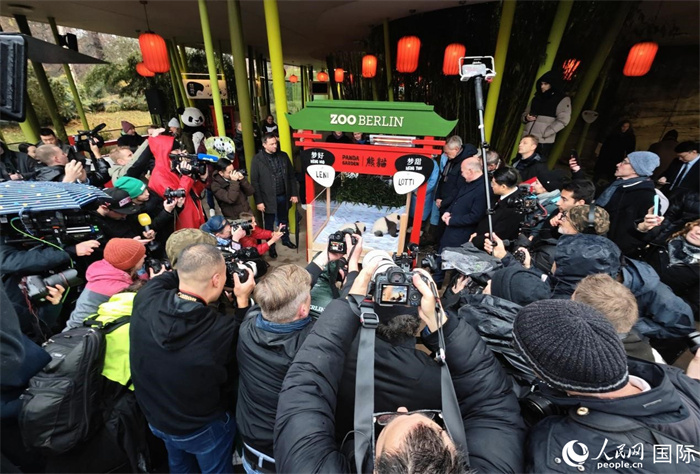 柏林动物园举行大熊猫双胞胎“梦好”“梦甜”命名仪式
