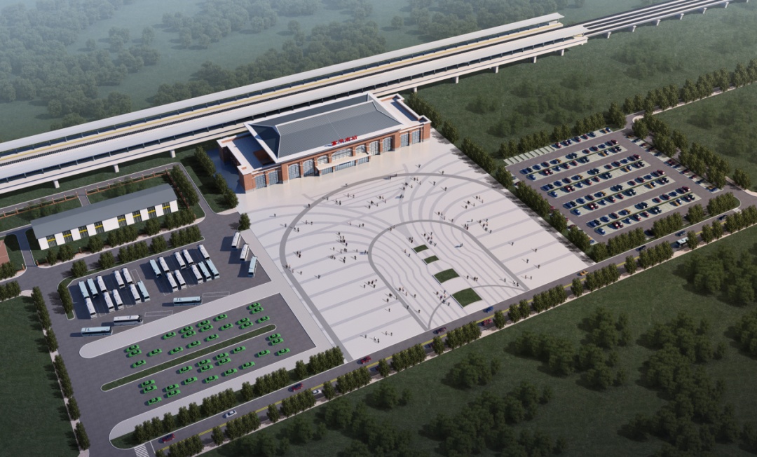 陕西又一座新建高铁站亮相