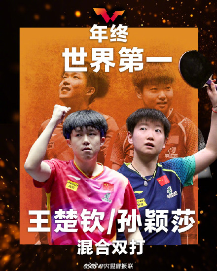 祝贺！国际乒联公布年终世界第一