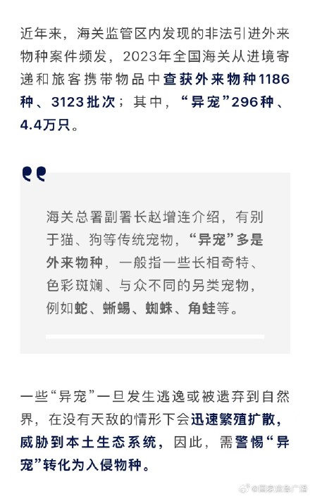 警惕!男子非法引进外来入侵物种获刑 警惕!男子非法引进外来入侵物种获刑