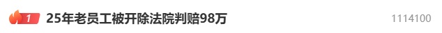 25年老员工“对抗主管”被开除，法院判公司赔98万