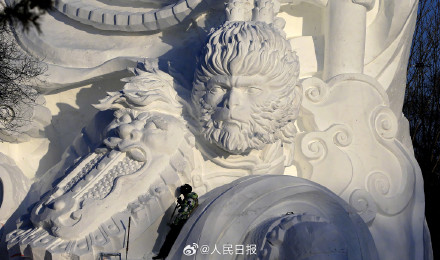 大圣归来!悟空归来雪雕现身尔滨 大圣归来!悟空归来雪雕现身尔滨