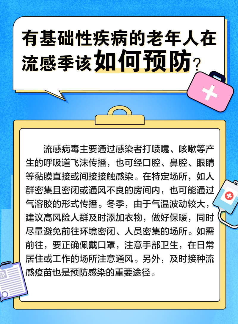 急性呼吸道感染防治科普20问:流感季,有基础性疾病的老年人如何安稳过冬? 急性呼吸道感染防治科普20问:流感季,有基础性疾病的老年人如何安稳过冬?