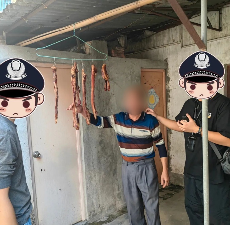 惊现“偷肉大盗”!吃到一半公安出现了 惊现“偷肉大盗”!吃到一半公安出现了