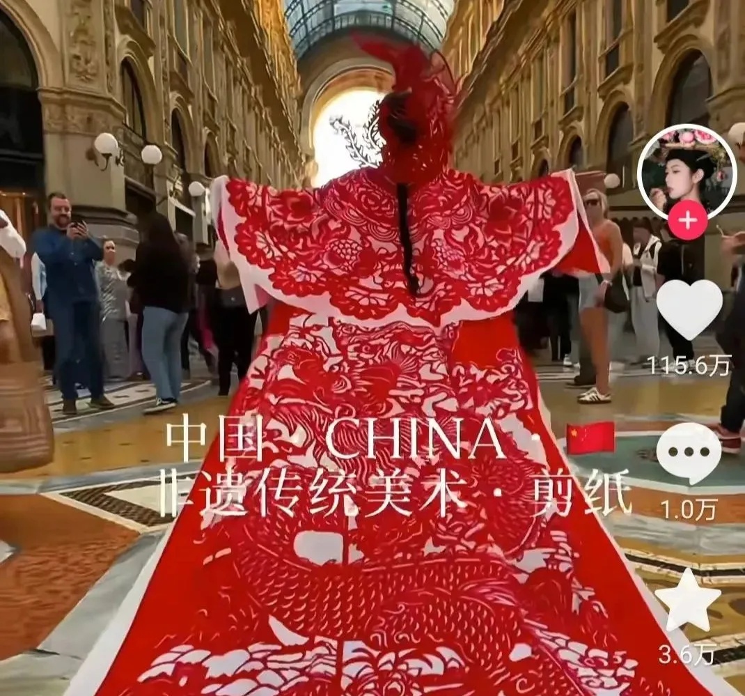火了！她把“河北剪纸”穿到了米兰……