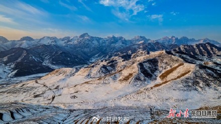 静如天籁之地  移步皆是大景 冬日天祝马牙雪山美出新“镜”界