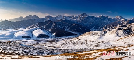 静如天籁之地  移步皆是大景 冬日天祝马牙雪山美出新“镜”界
