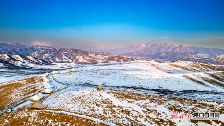 静如天籁之地  移步皆是大景 冬日天祝马牙雪山美出新“镜”界