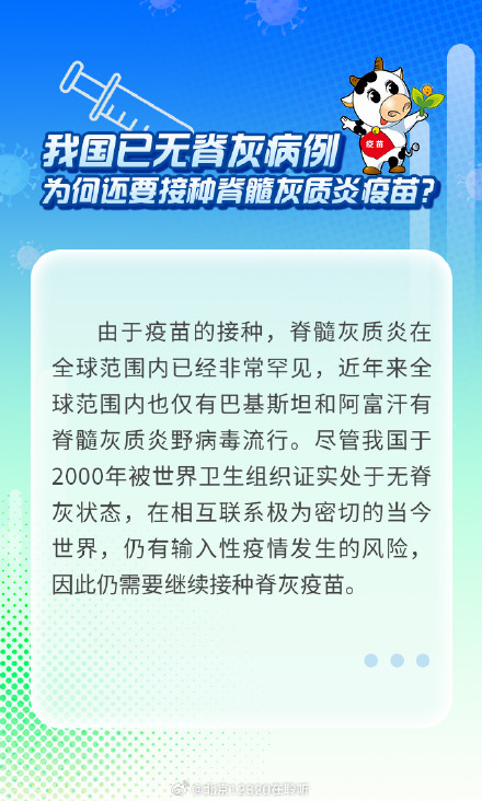 关于脊髓灰质炎疫苗，你了解多少？