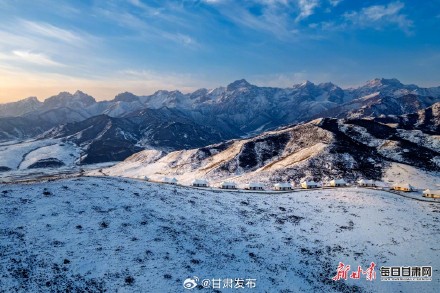 静如天籁之地  移步皆是大景 冬日天祝马牙雪山美出新“镜”界