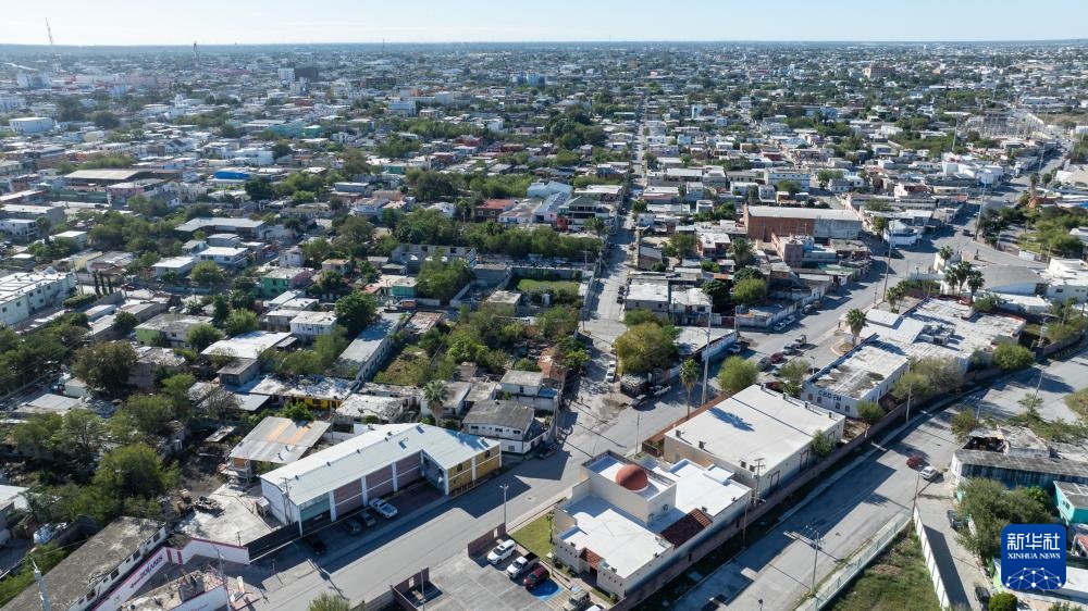 俯瞰墨美边境城市雷诺萨 俯瞰墨美边境城市雷诺萨
