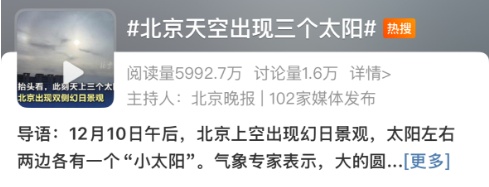 北京昨日出现“三日凌空”?现在脱水还来得及吗! 北京昨日出现“三日凌空”?现在脱水还来得及吗!