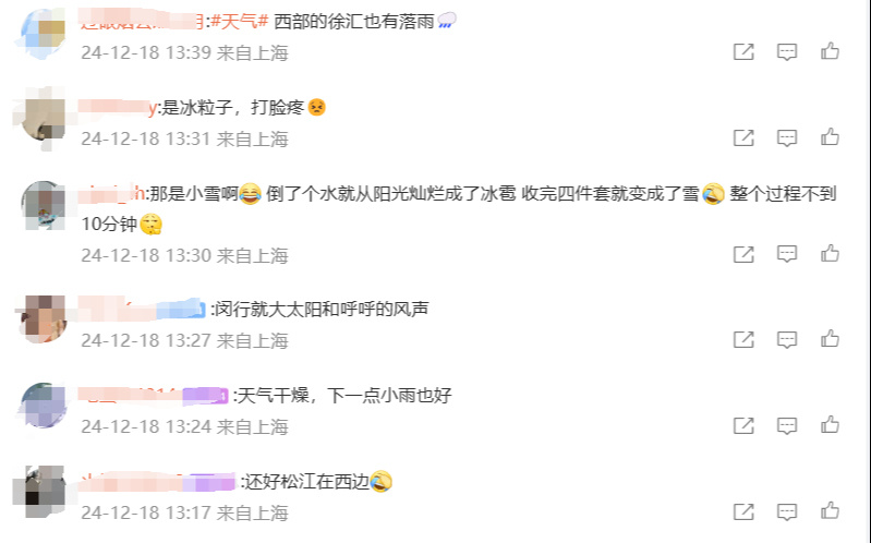 冰雹、雪还是冰粒？上海气象局回应