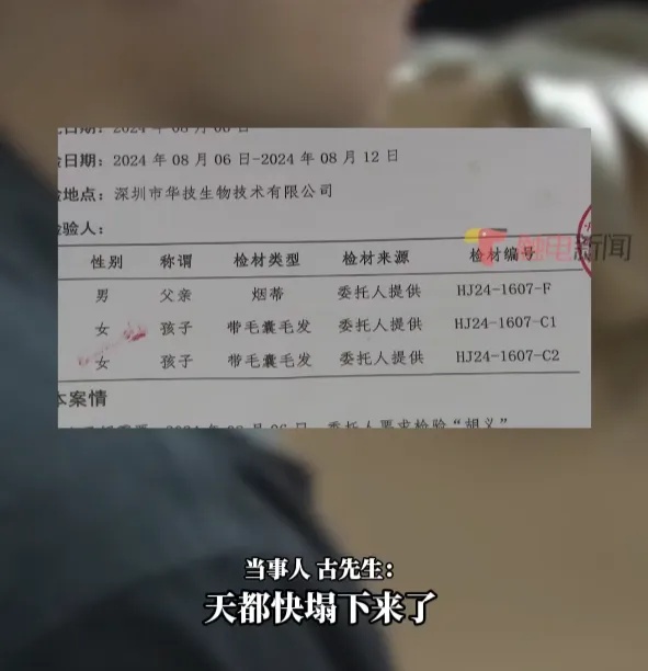 男子发现抚养18年女儿非亲生……妻子：当时我们没发生过关系！