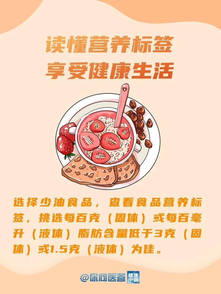 如何选择少油食品？教你两招看懂营养标签