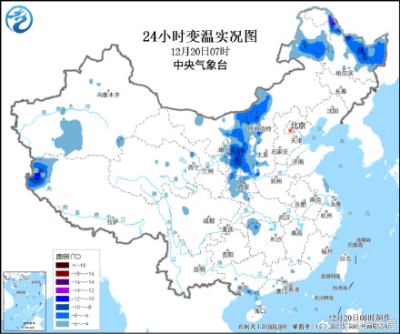 今明两天冷空气将继续影响中东部地区