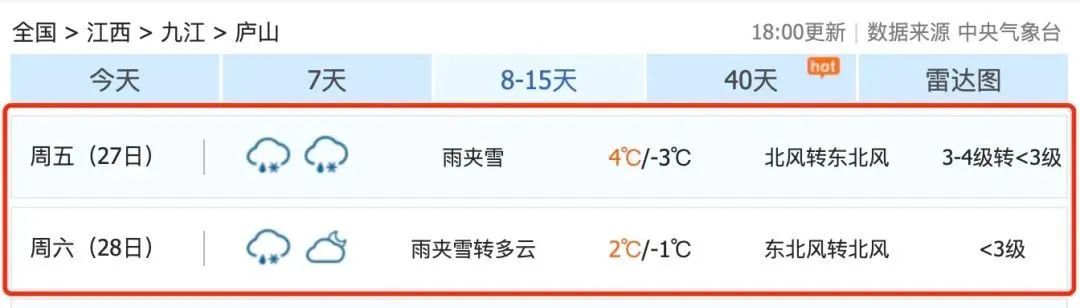 江西又要下雪了！连下三天！