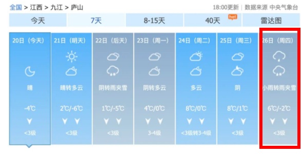 江西又要下雪了！连下三天！