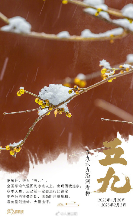 “数九天”到了!收好数九寒天健康日历 “数九天”到了!收好数九寒天健康日历