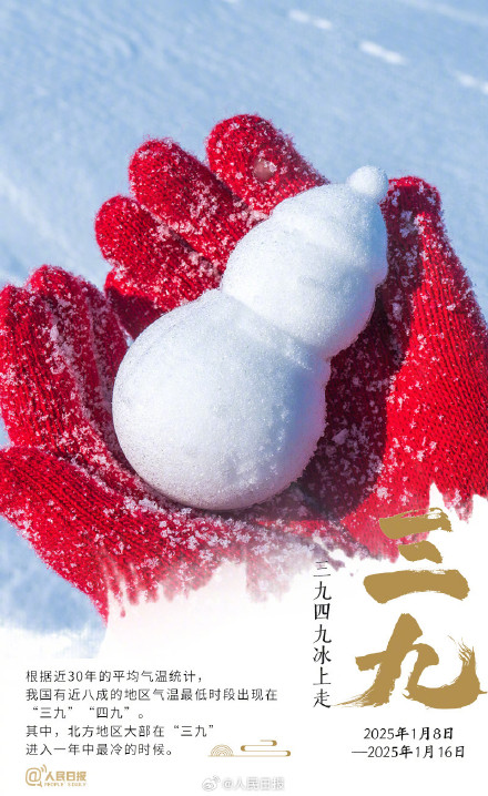 “数九天”到了!收好数九寒天健康日历 “数九天”到了!收好数九寒天健康日历
