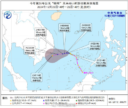 注意！冬天又来一个新台风