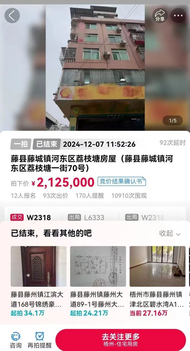 竞价168次，239万成交悔拍，竞买人如何担责？