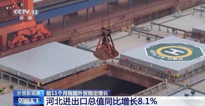 前11个月我国外贸稳定增长 京津冀进出口4.6万亿元 前11个月我国外贸稳定增长 京津冀进出口4.6万亿元