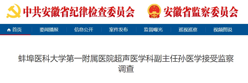安徽纪检监察网发布通报！