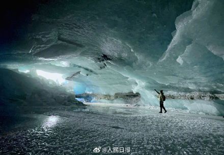 自然奇观！西藏再次发现大冰洞