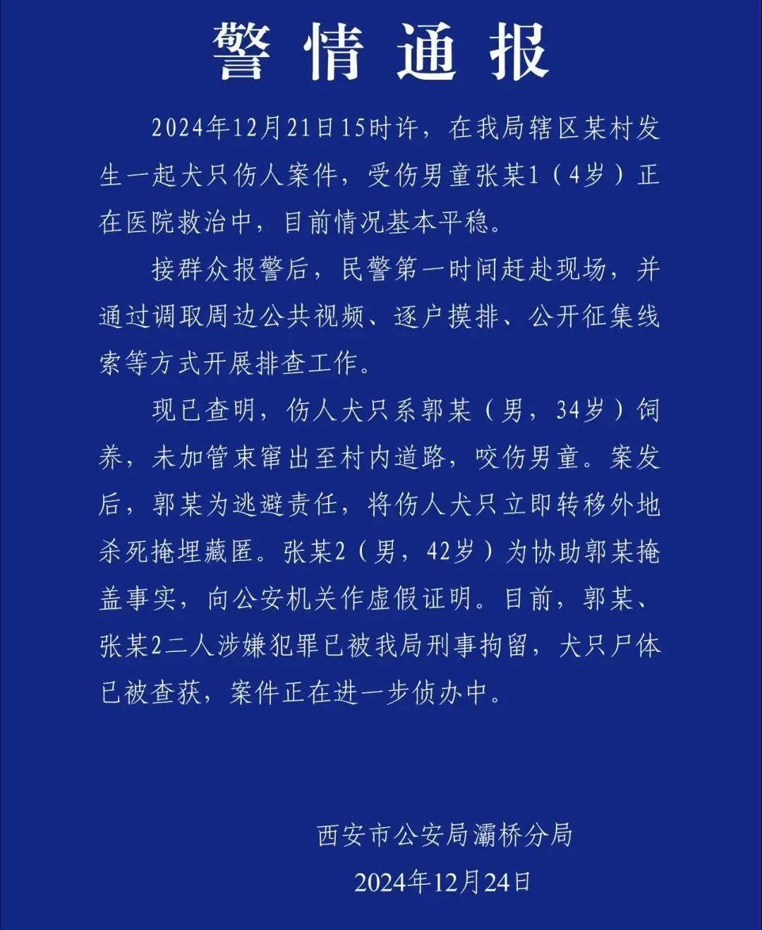 4岁男童被狗咬伤陷入昏迷 路遇恶犬袭击千万别做这4件事