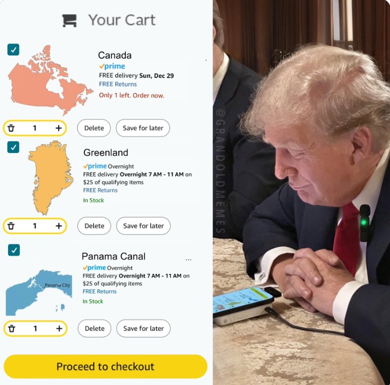 特朗普把格陵兰岛加入“购物车”?不是第一次了…… 特朗普把格陵兰岛加入“购物车”?不是第一次了……