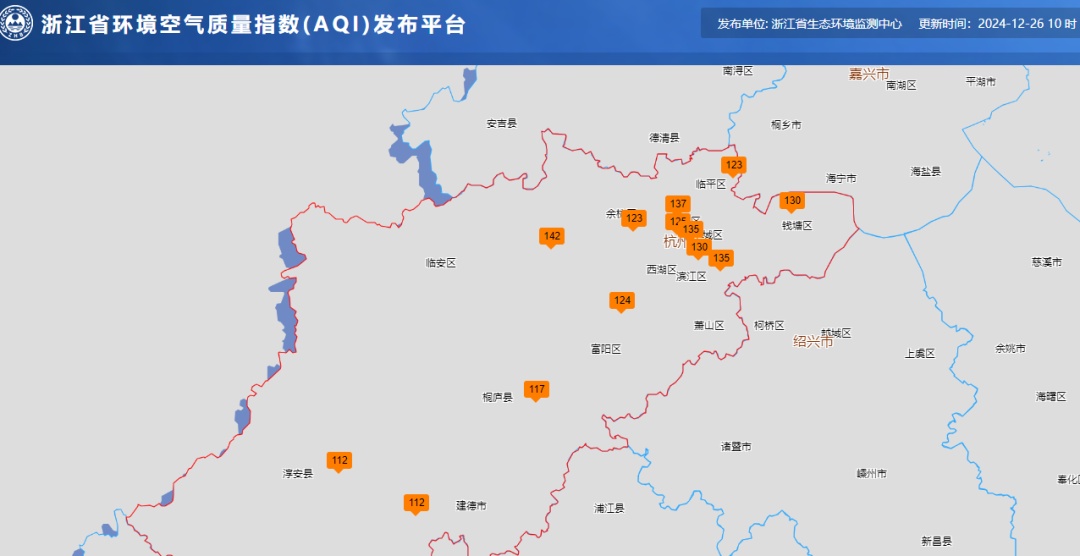 中度污染，短时重度！杭州人今天出门注意了