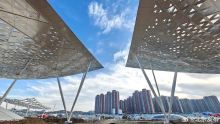 实拍!北京城市副中心站综合交通枢纽工程最新进展 实拍!北京城市副中心站综合交通枢纽工程最新进展