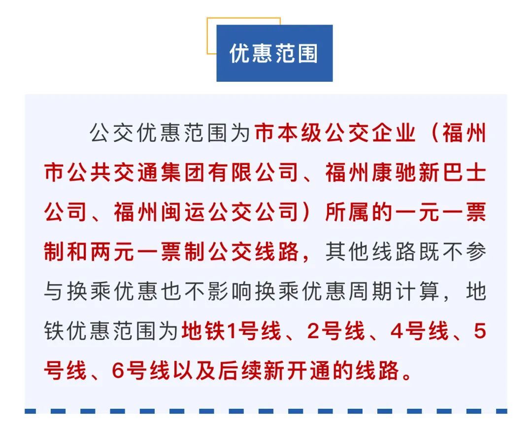 换乘优惠！事关福州公交、地铁