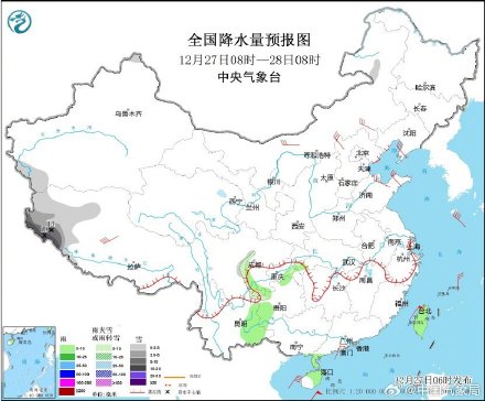 冷空气继续影响中东部地区 西藏南部等地将有强降雪