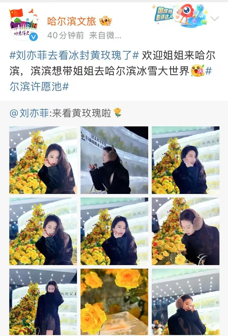 刘亦菲深夜发文！网友惊呼：她真的来了