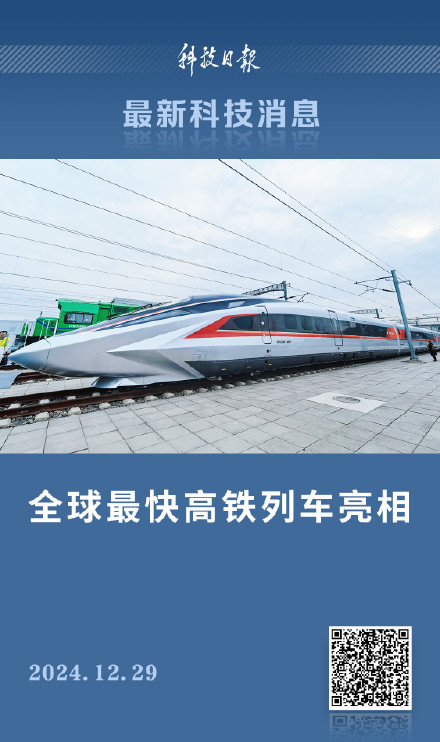 时速400公里!全球最快高铁列车正式亮相 时速400公里!全球最快高铁列车正式亮相