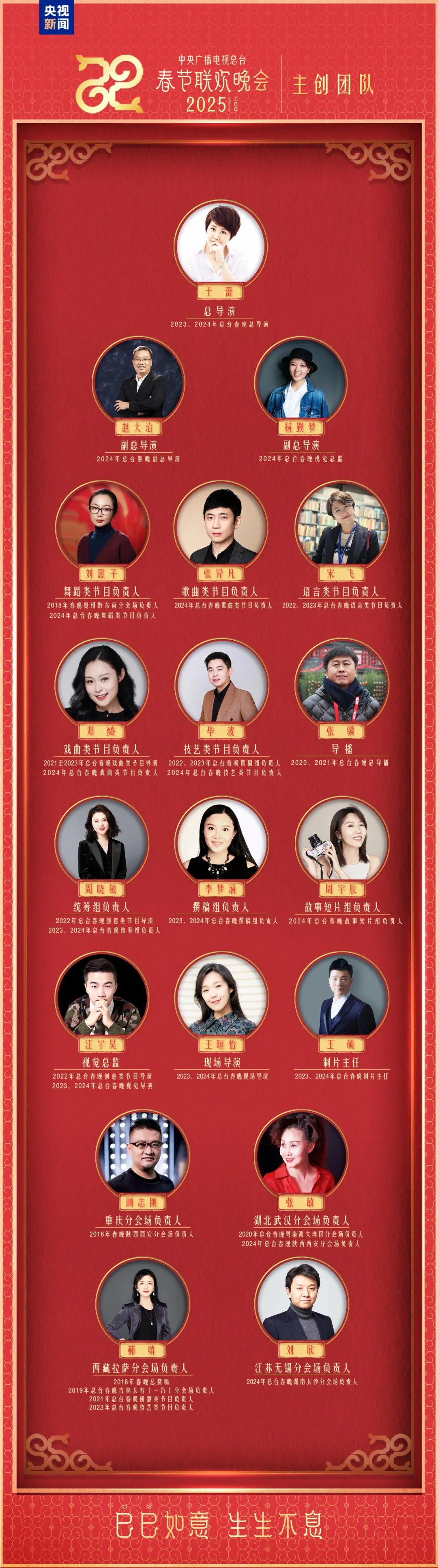 2025年央视春晚总导演,是她! 2025年央视春晚总导演,是她!