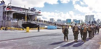 驻日美军首次向外转移 驻日美军首次向外转移