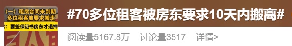 租期未满，房东强制要求10天内搬离，违法吗？