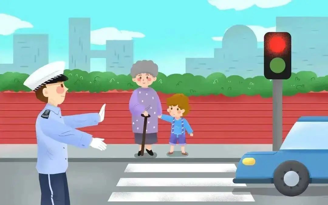 六旬老人带孙子闯红灯，下一秒…… 家中有老人的赶紧看！