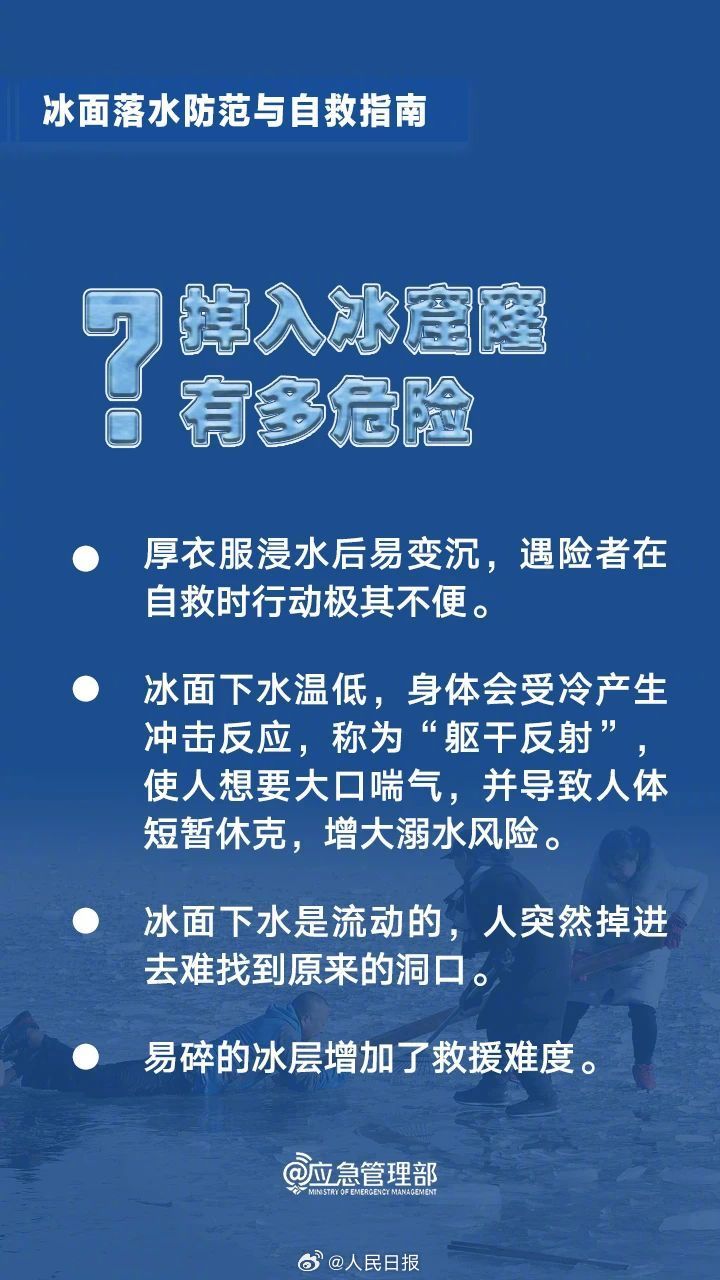 转存收藏！冰面破裂落水如何自救