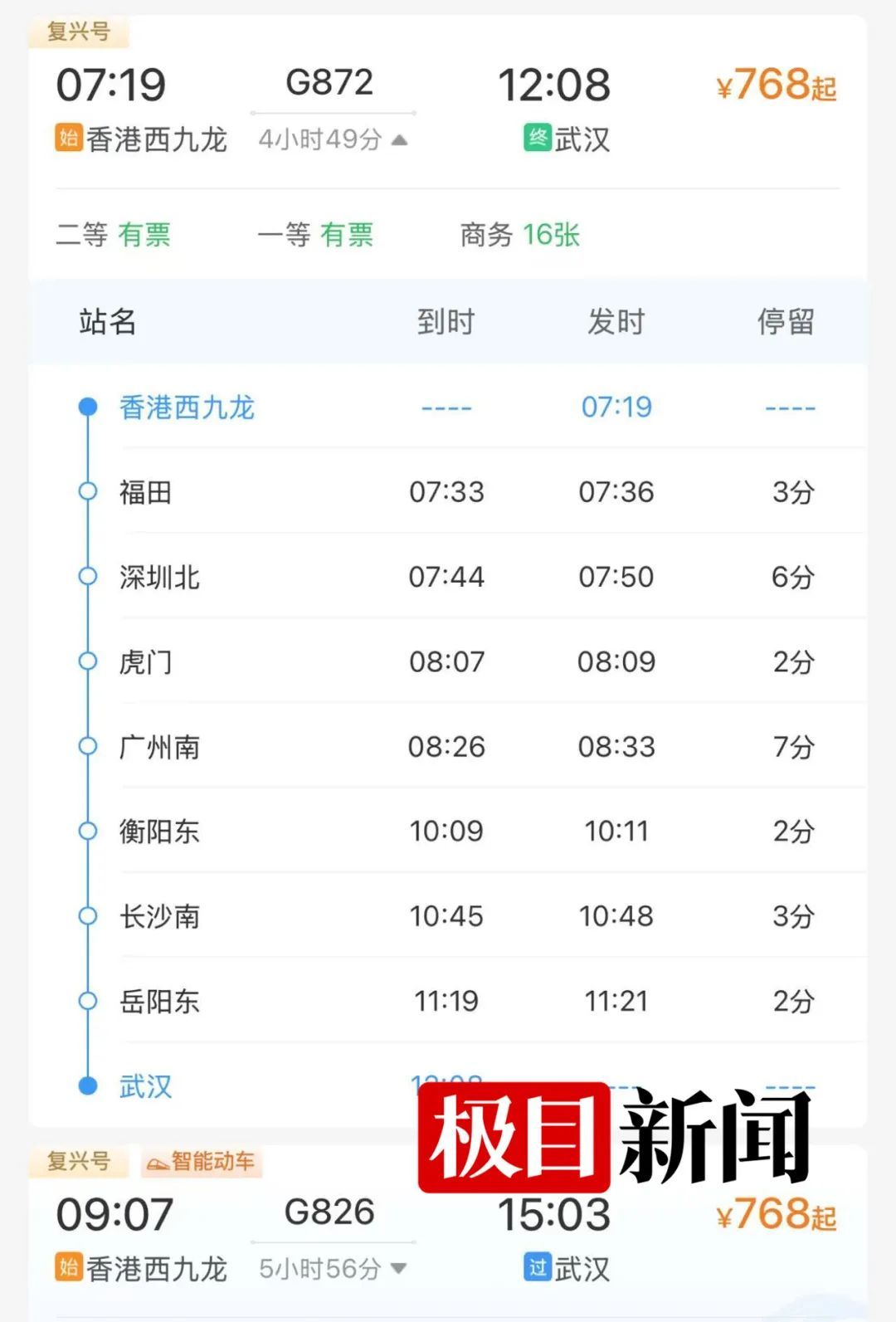 G872次列车,提前抵达武汉站 G872次列车,提前抵达武汉站