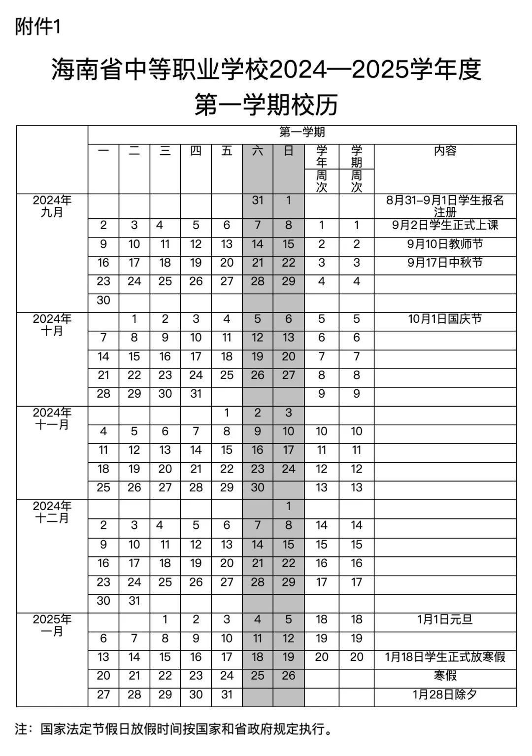 海南各大、中、小学寒假放假和开学时间定了！