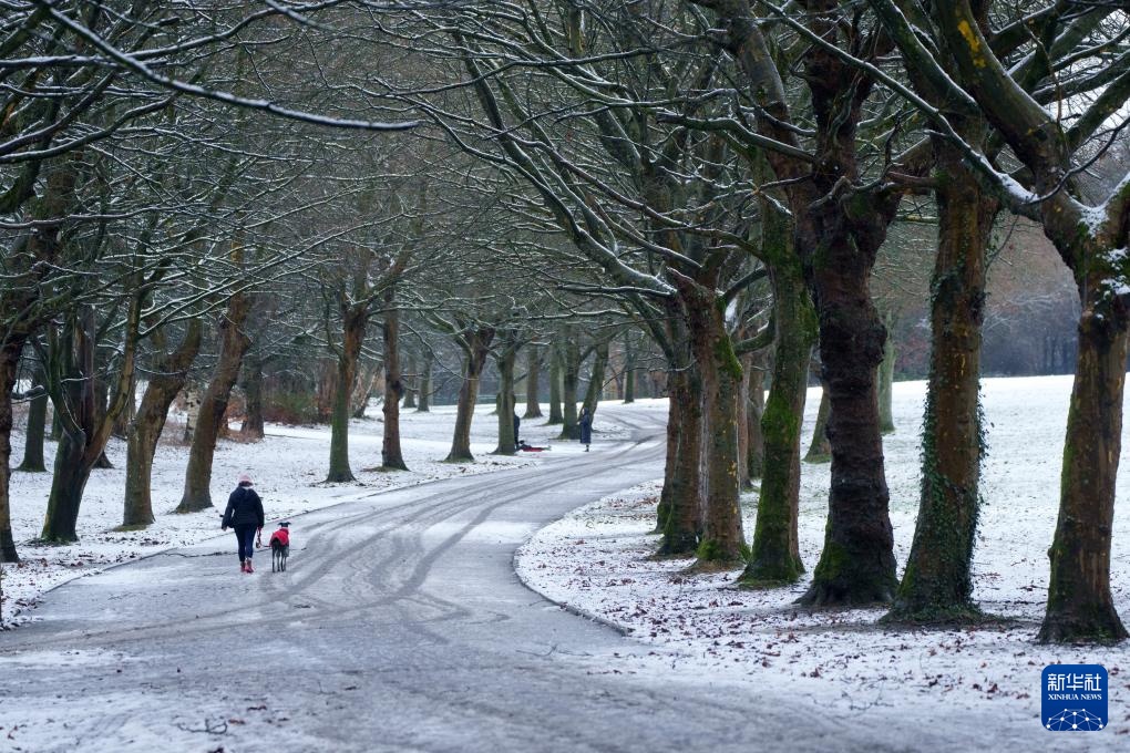 英国遭遇强降雪
