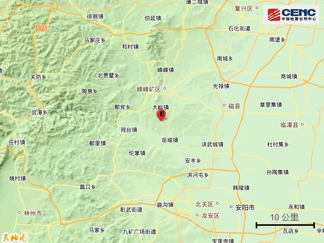 河北邯郸地震 多地有震感 河北邯郸地震 多地有震感