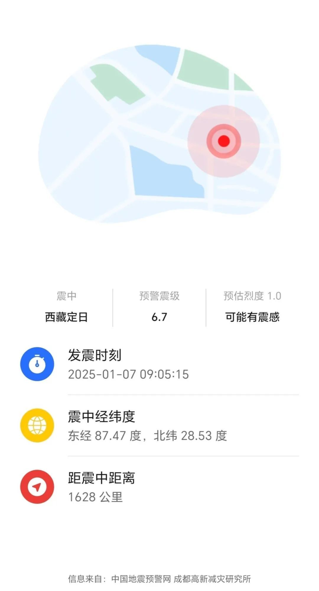 震中近5年来最大地震！西藏发生6.8级地震，多地收到预警→