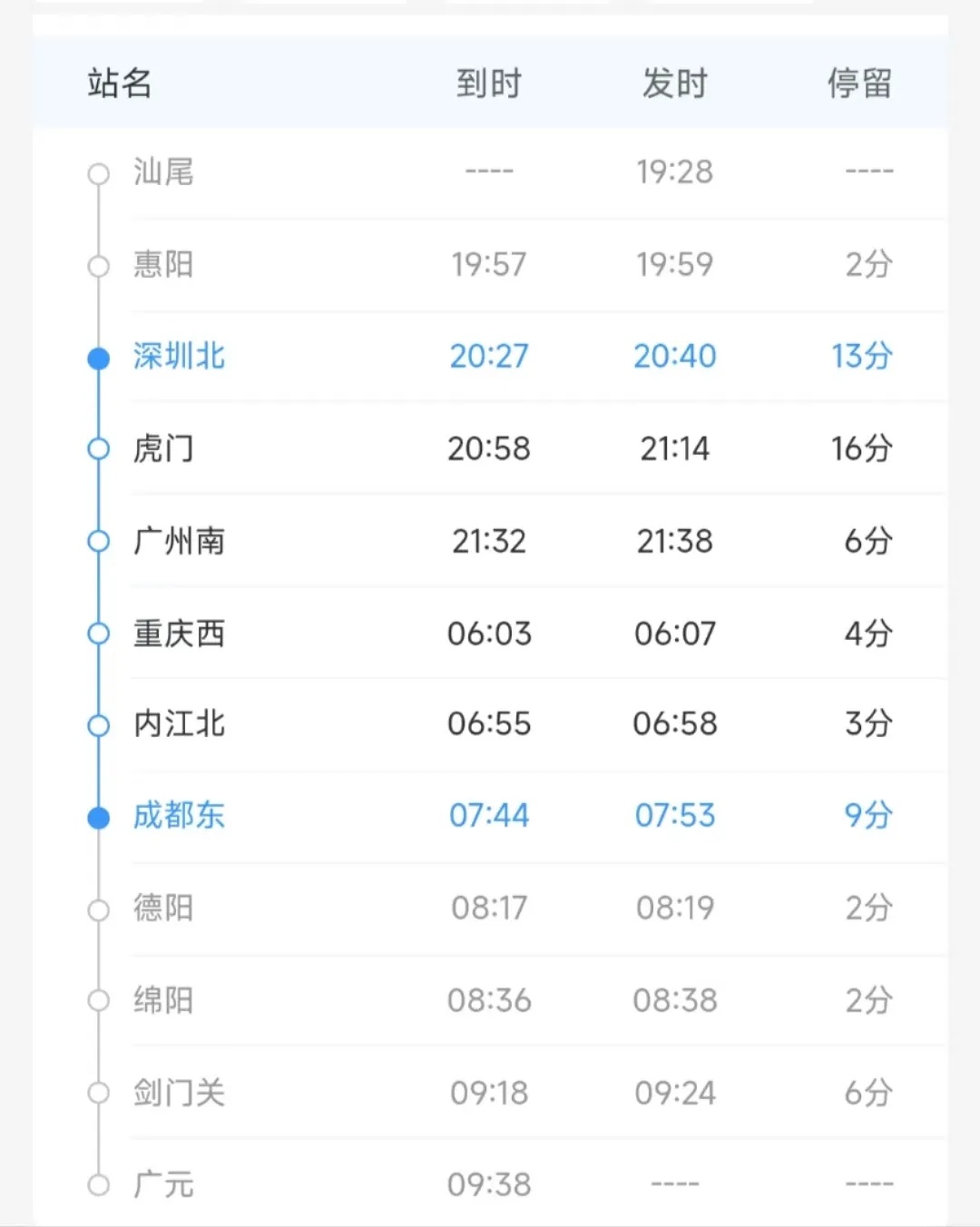 深圳⇋成都，睡一觉就到！