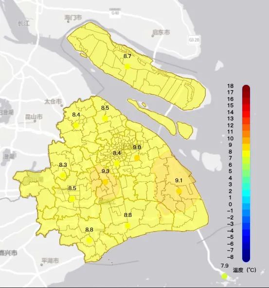 明天进入“三九”，未来4~5天早晨有薄冰或冰冻，周四至周六申城从早冷到晚！