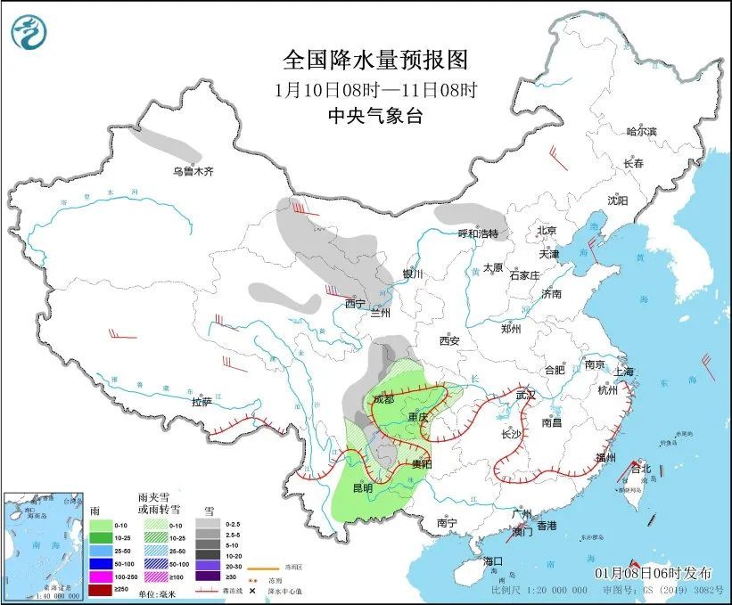 “三九”开始，冷空气“暴力”开场，南方迎来2025年首轮大范围雨雪！